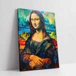Obraz na płótnie Mona Lisa w Stylu Picassa 90x120 cm do wnętrz