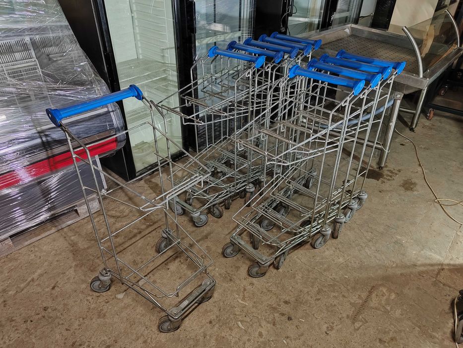 Купівельний візок бу, торговий візок для супермаркету бу, візок бу