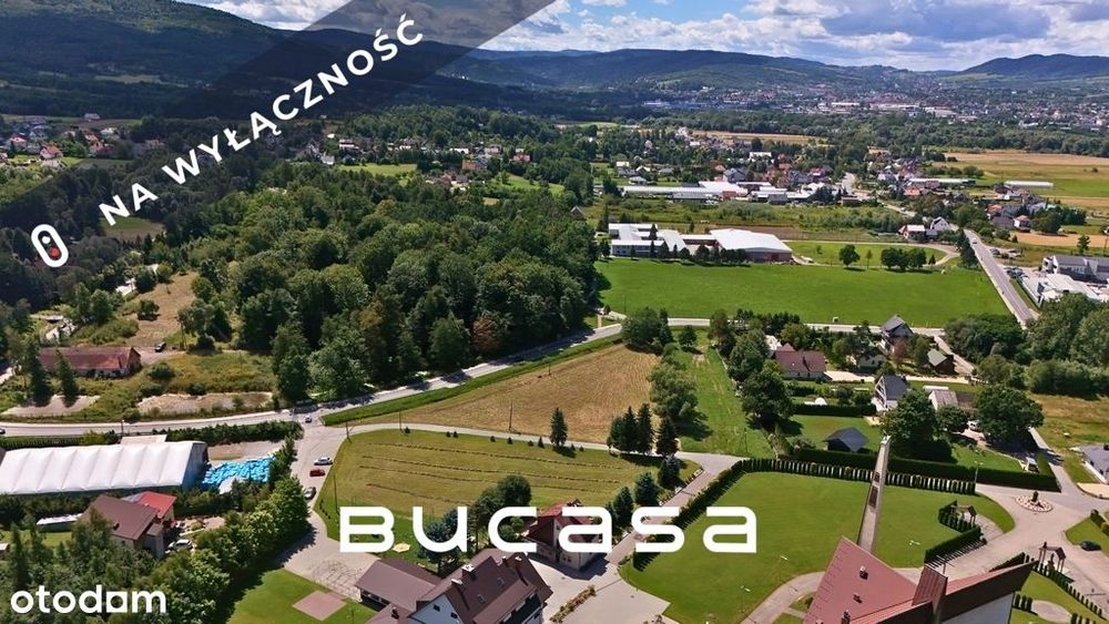 Działka budowlana w Osieczanach k. Myślenic