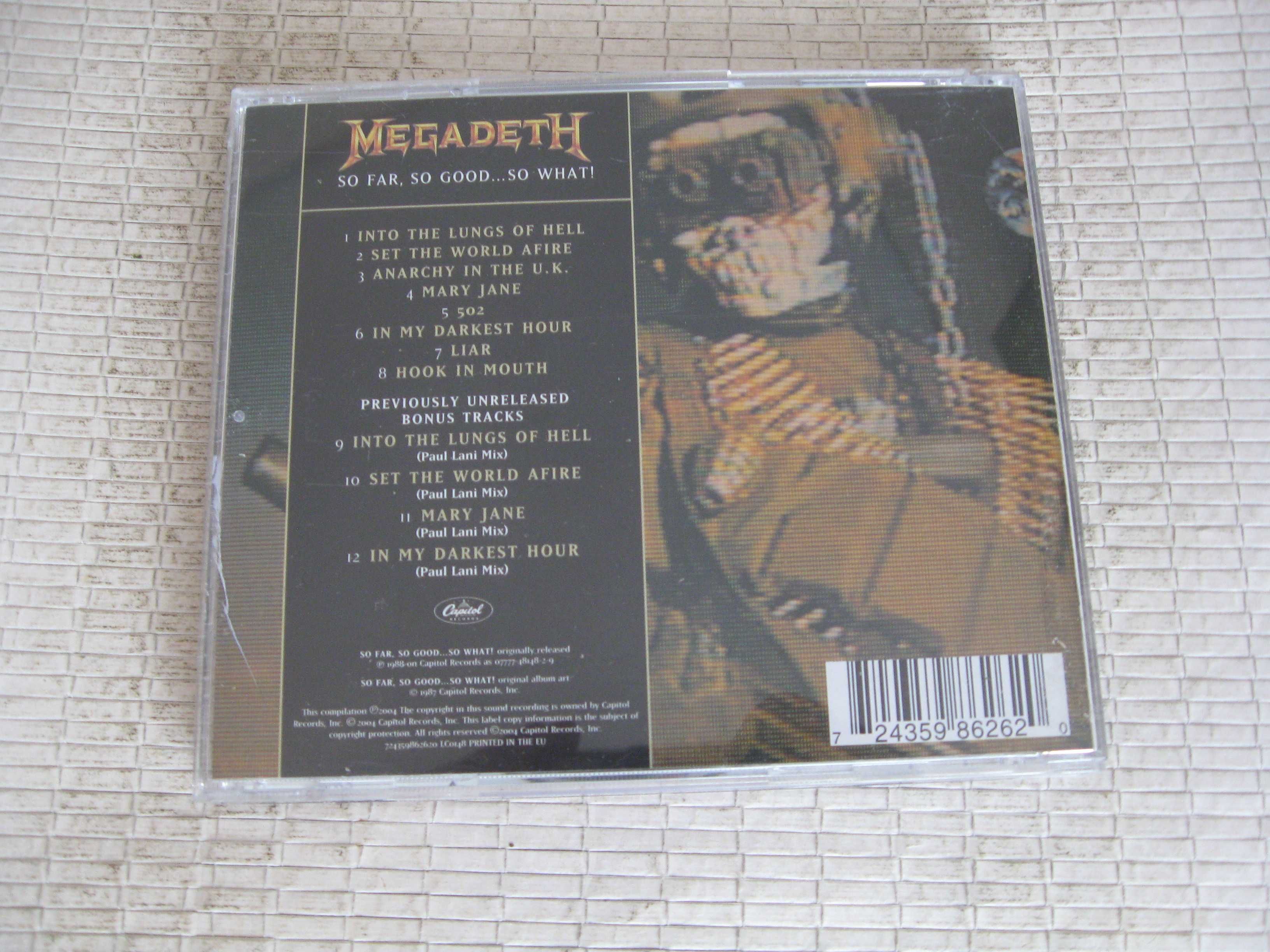 MEGADETH so far,so good..so what? 1988 (5 cd фирма)