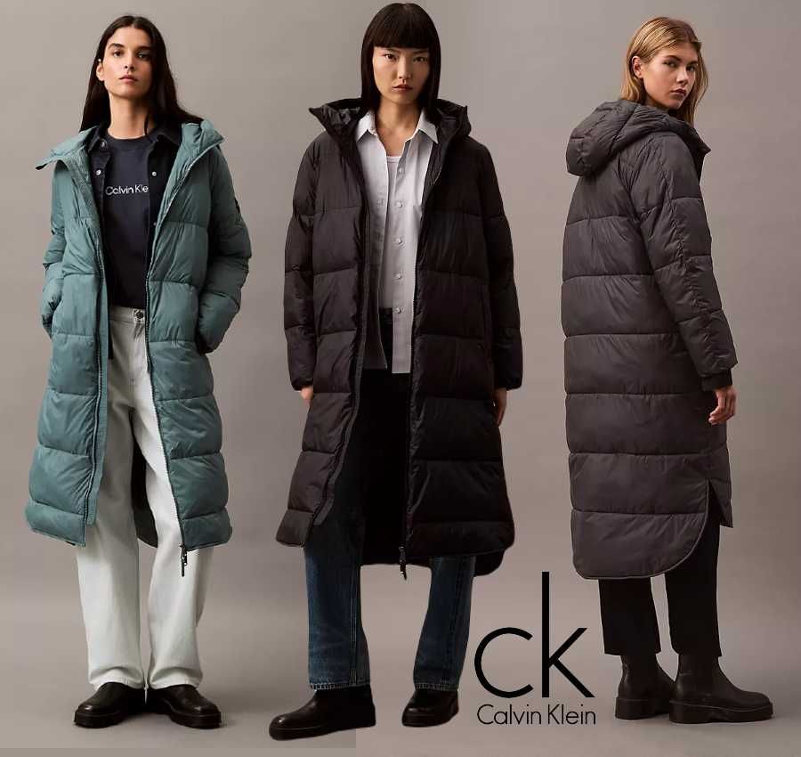 Жіноча куртка-пальто Calvin Klein р S/M колір сірий