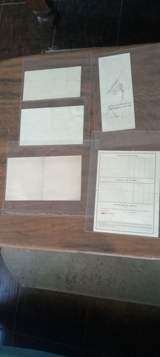 Stare francuskie dokumenty 5 szt. zamienię na losy loterii lub sprzeda