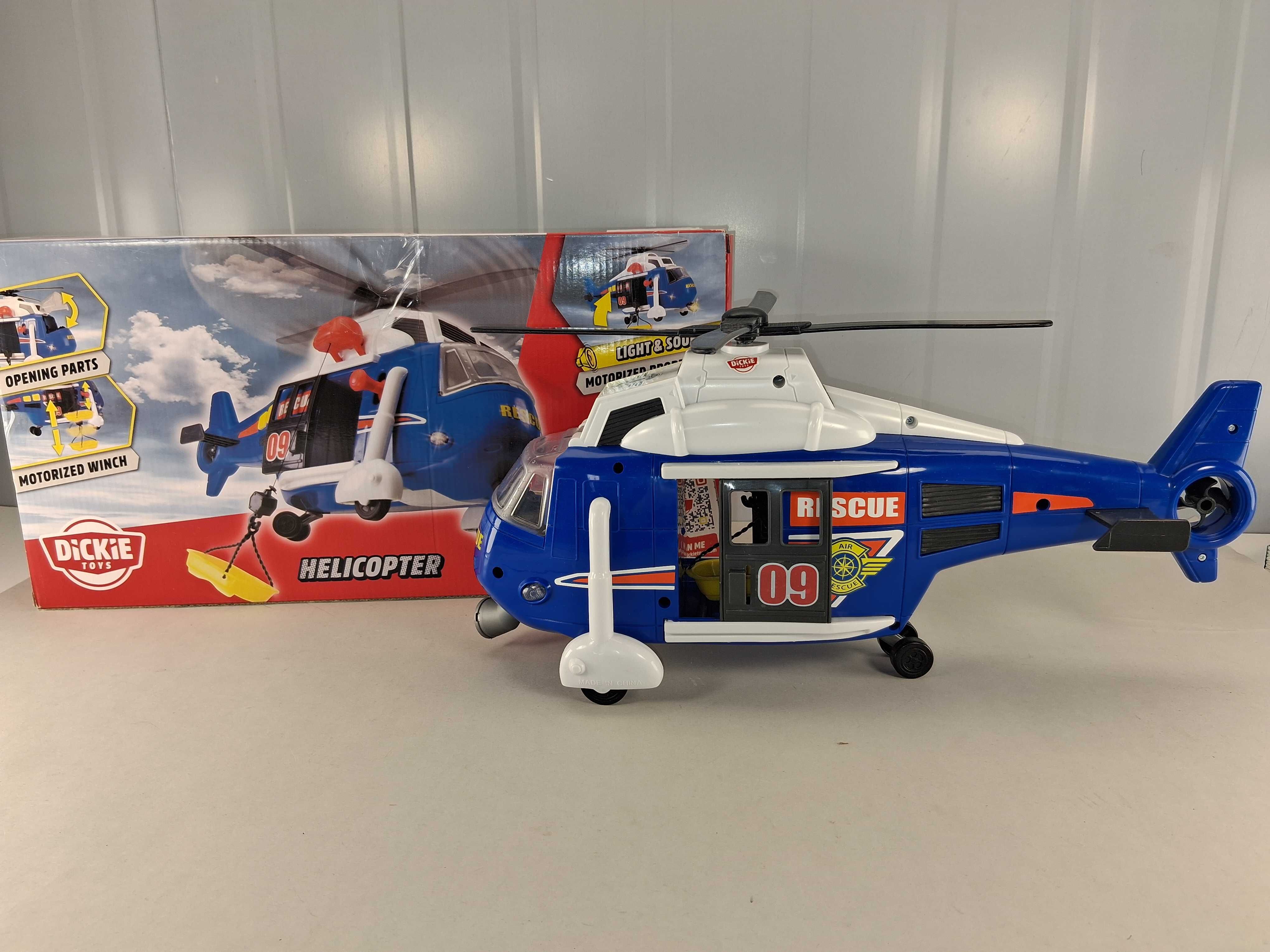 R193 Dickie Toys Helikopter Policyjny Z Napędem I Dźwiękiem