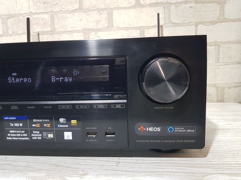 Пульт!7.1AV-ресивер Denon AVR-X2500H 7х150Вт,WiFi, Spotify, FLAC,4k