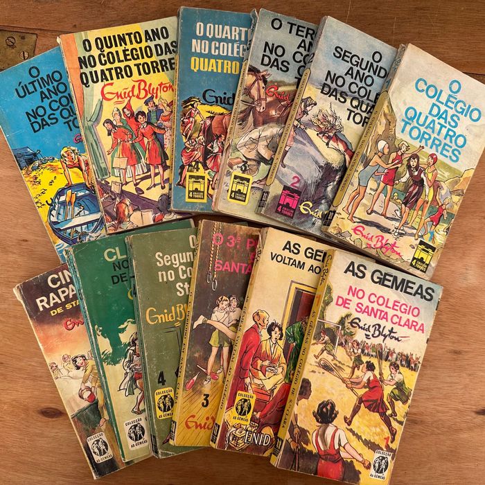 Enid Blyton coleções As Gémeas e O Colégio das 4 Torres