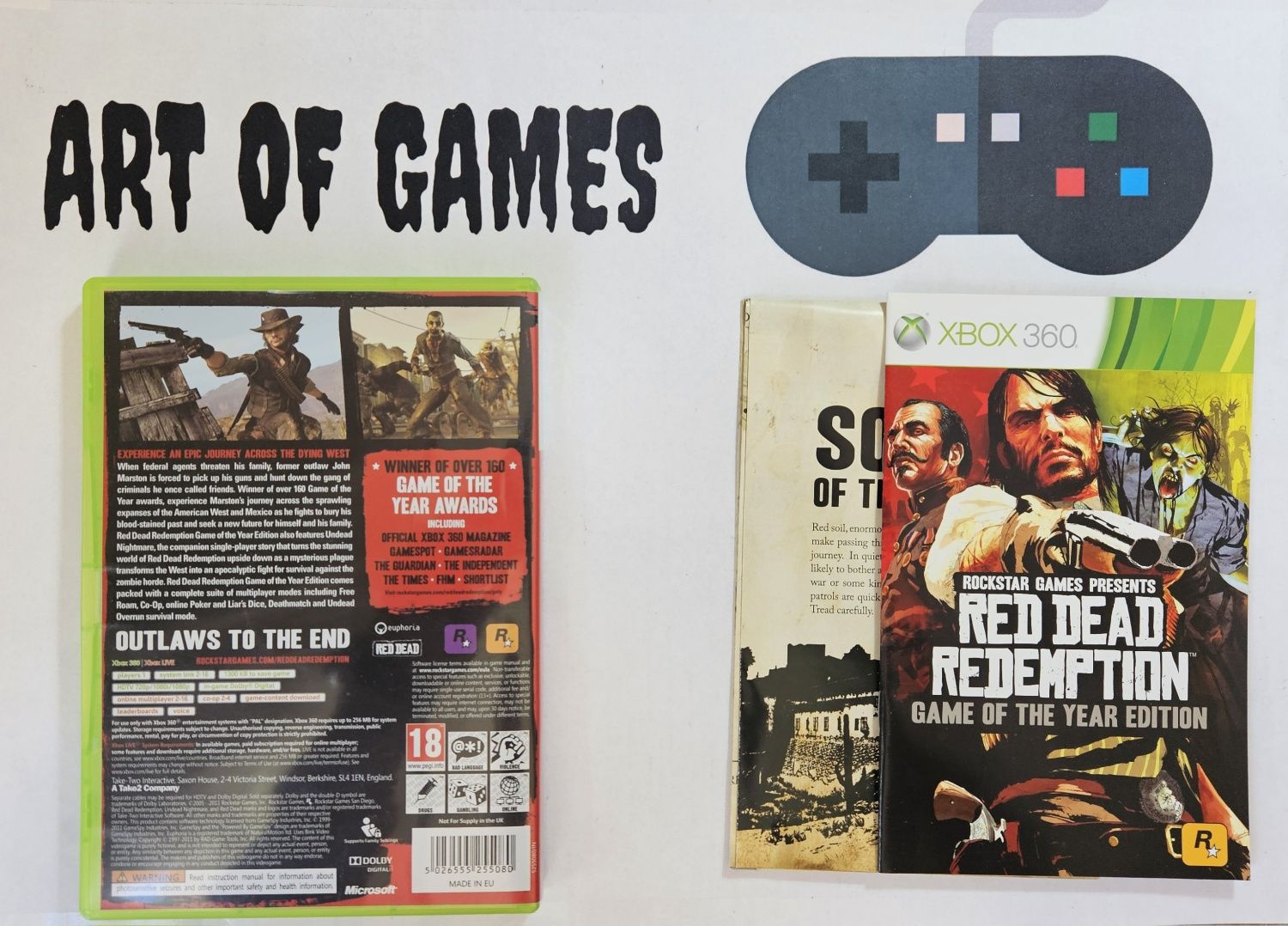 Red Dead Redemption GOTY Xbox 360 3xA Mapa Game of The Year Edition