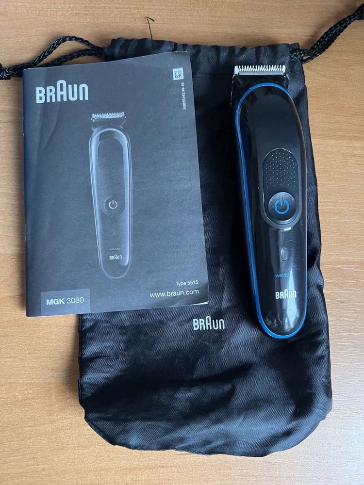 Триммер BRAUN, 9 в 1, модель  MGK 3080 (утеряна зарядка)