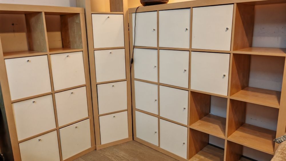 Zestaw IKEA Kallax, Szafka, regał, komoda, witryna ( BEZ SŁUPKA)
