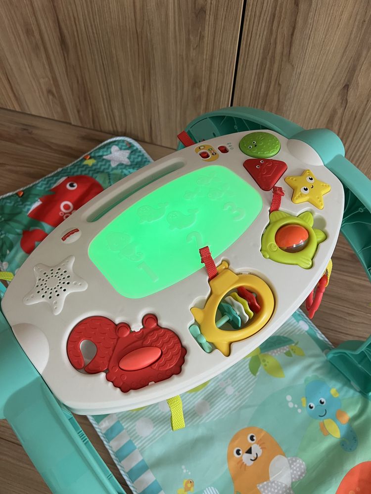 Fisher-Price Aktywizująca mata 4w1 Muzyczny Ocean stolik interaktywny