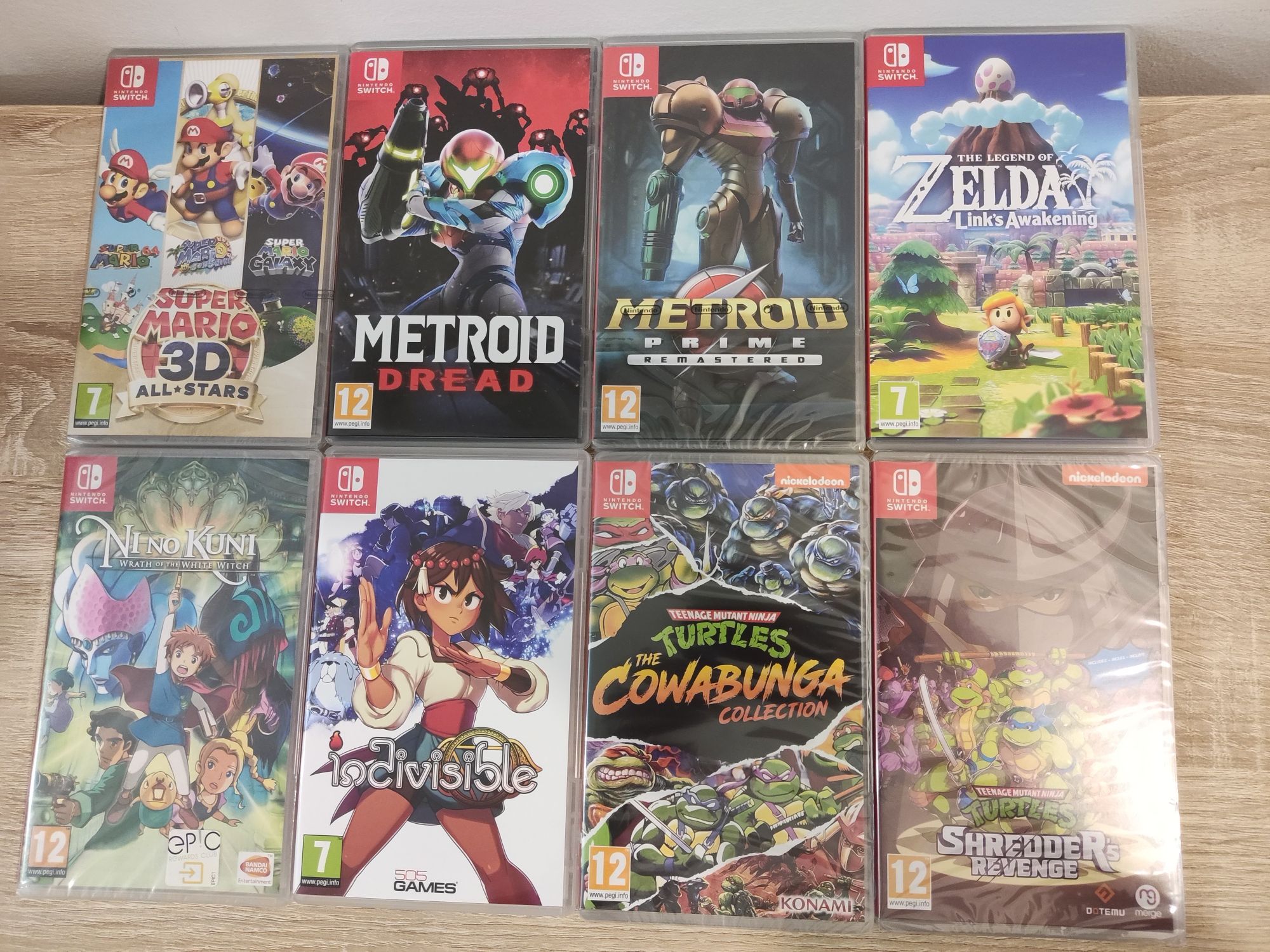 Jogos Nintendo switch tartarugas ninja, ni no kuni,metroid, Mário all