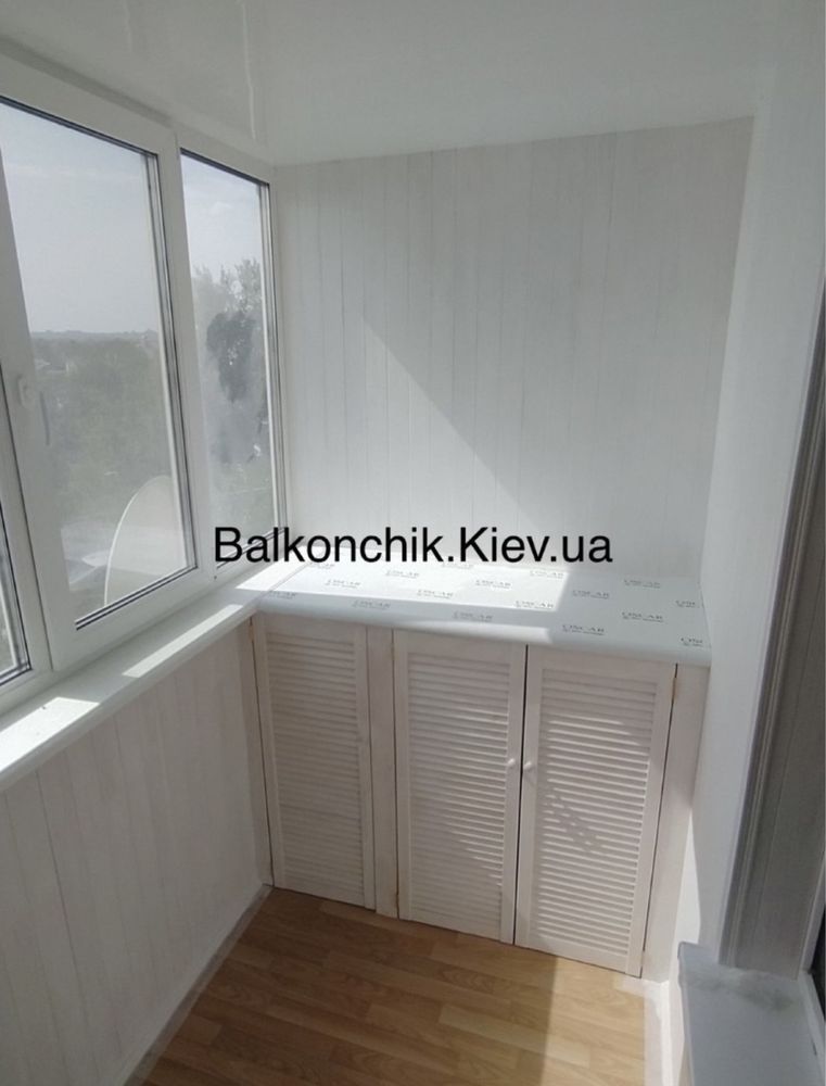 Балкон под ключ, утепления, остекление, вываривания
