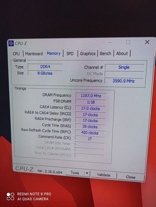 Memória RAM SODIMM 8 GB Kingston