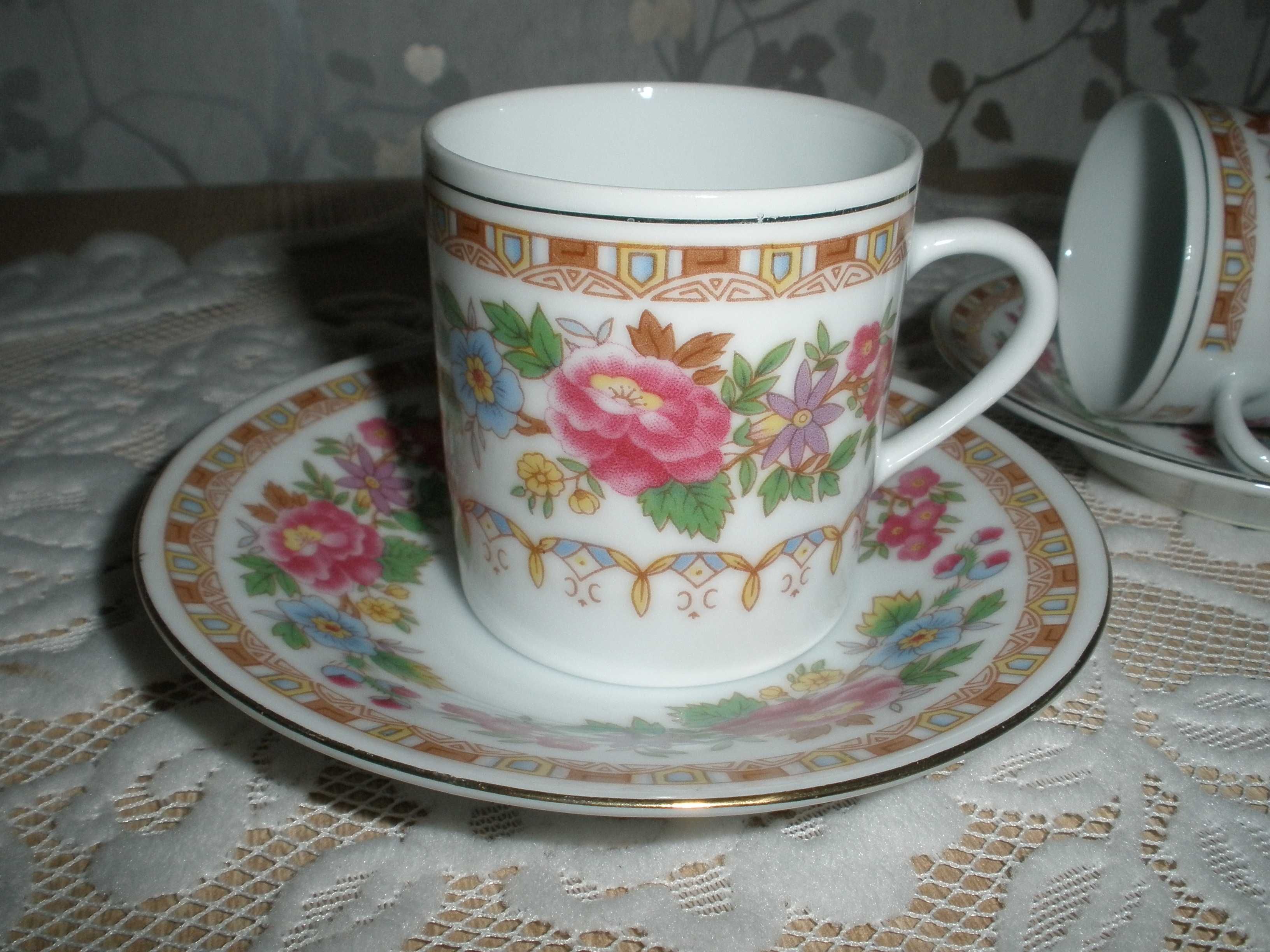 serwis do herbaty, chińska porcelana , lata 80-te