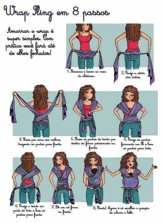 Sling pano porta-bebés /babywearing