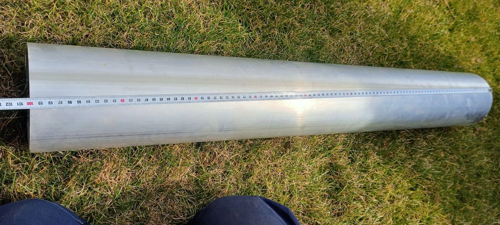 Труба алюмінієва 130х4 мм 1м.