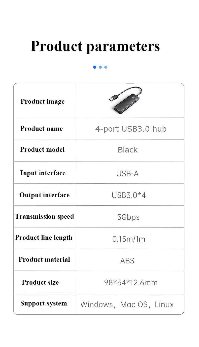 Usb hub Orico 4-in-1USB3.0Hub