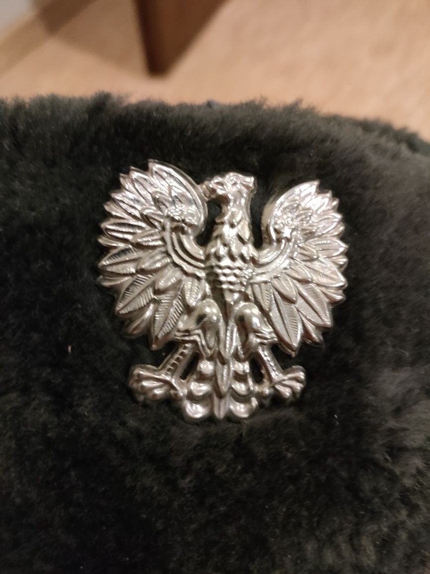 Czapka zimowa uszatka MO ZOMO PRL