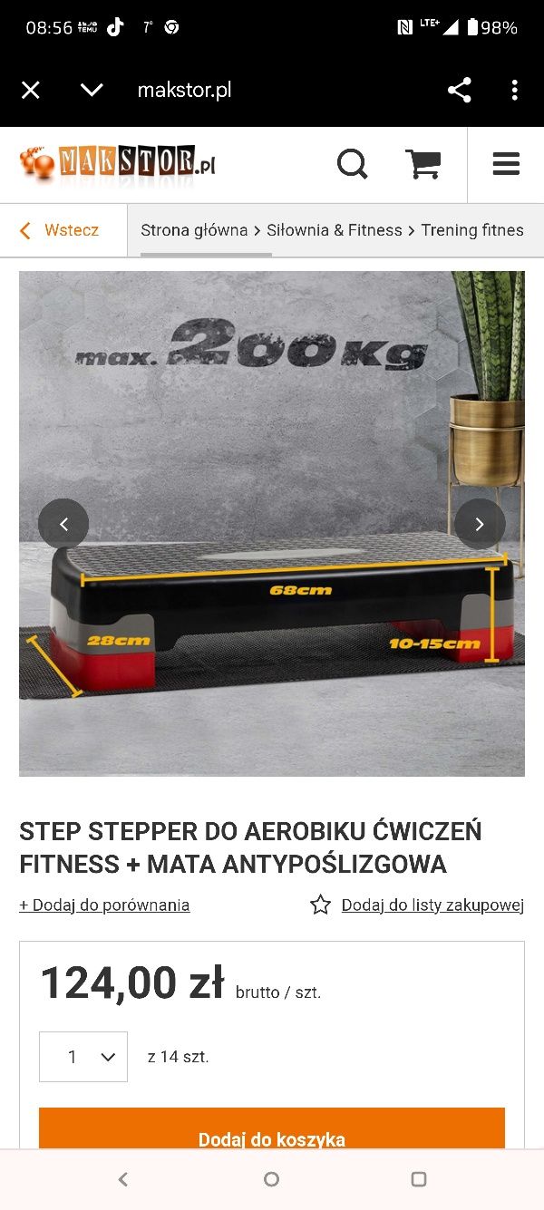 Step stepper do ćwiczeń wyprzedaż