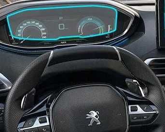 Peugeot 3008 e 5008 - vidro temperado proteção para painel