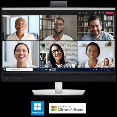 Monitor Dell 24 para conferência de vídeo — C2422HE