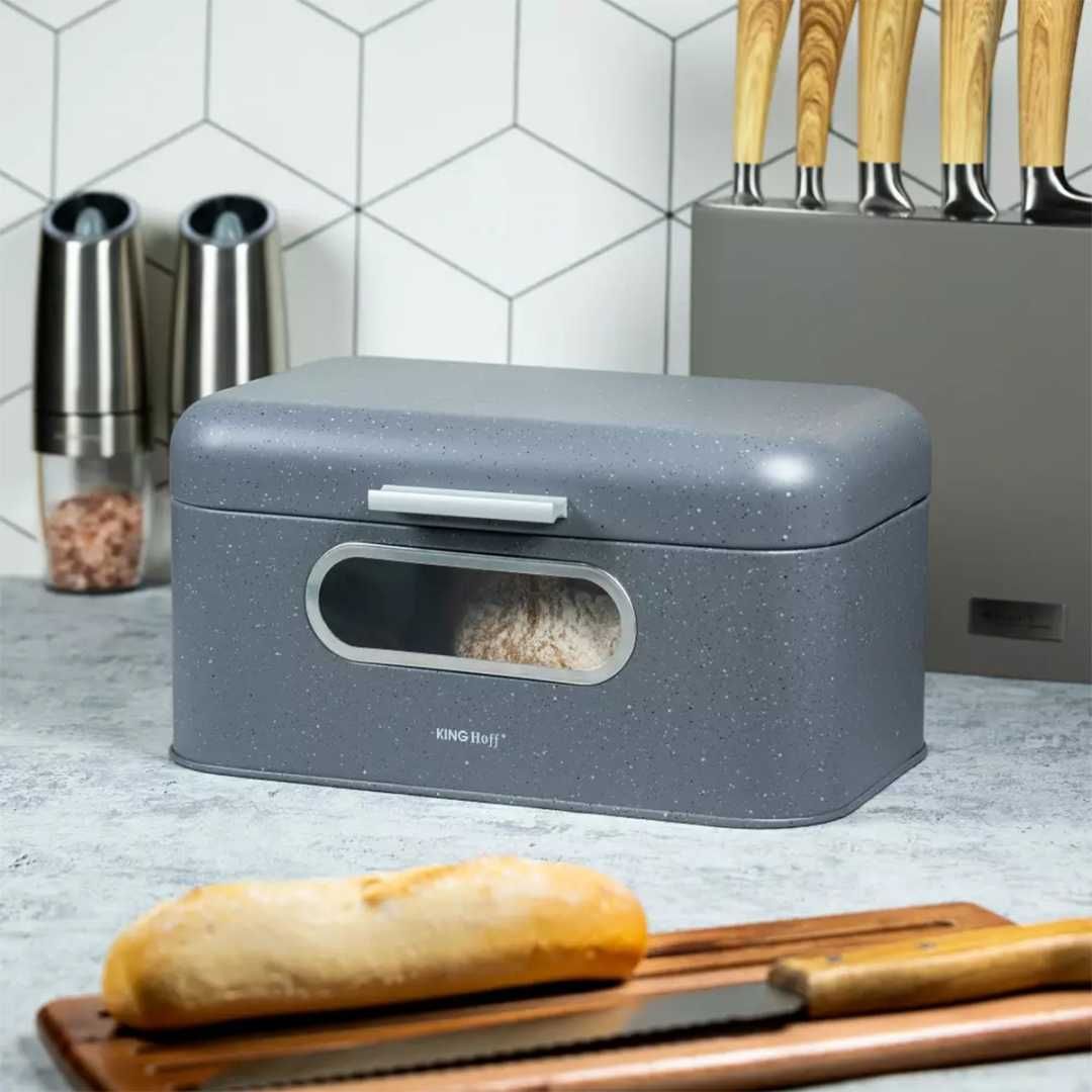 CHLEBAK marmurkowy na pieczywo chleb bułki pojemnik do przechowywania