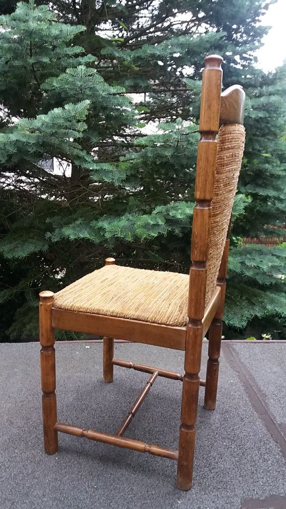 Zestaw drewnianych krzeseł prl 6 sztuk