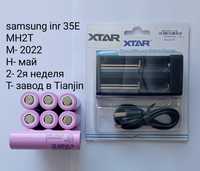 Samsung INR 35E li-ion аккумулятор 18650, зарядное xtar mc2 plus