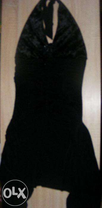 Czarna sukienka na szyję r.uniwersalny 15zł