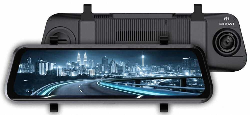 Автореєстратор дзеркало MIKAVI PQ5 DUAL 2K GPS задня камера парковка