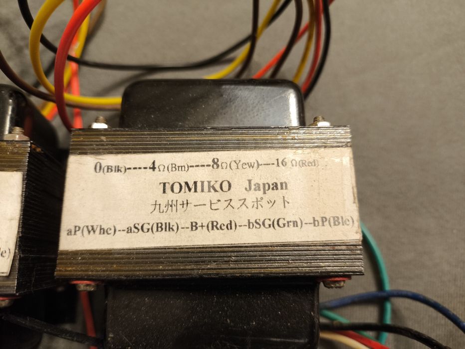 Transformatory głośnikowe Tomiko PP  EL84 ECL 86 Japan