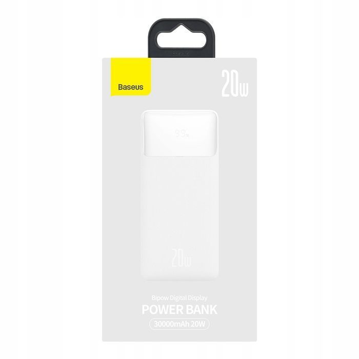 Baseus Power Bank 30000Mah 3X Usb Usb-C 20W +Kabel