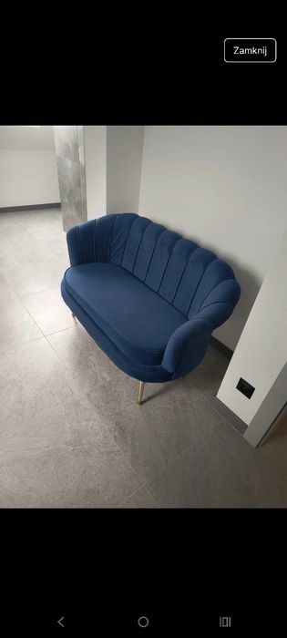 Fotel muszelka chabrowy