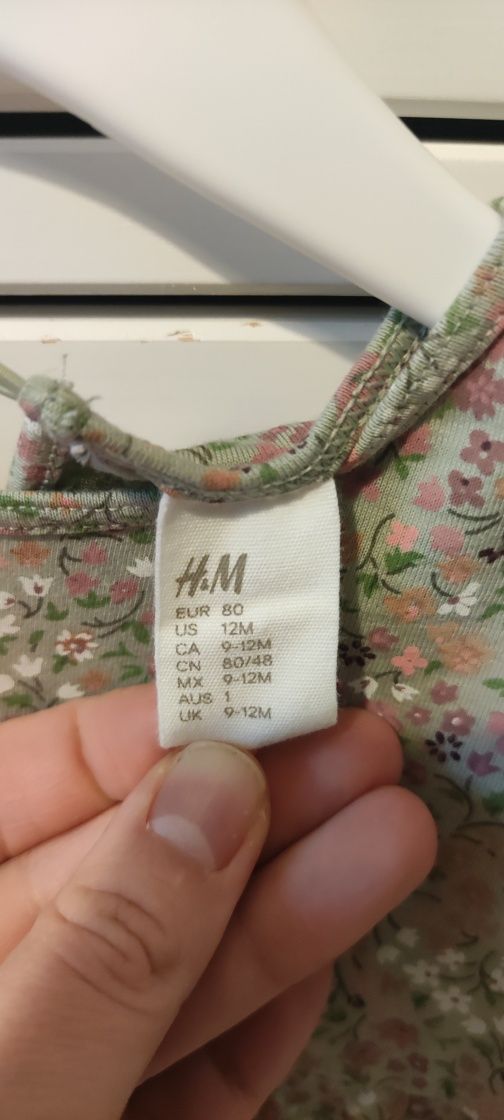 Sukienka H&M rozmiar 80 (9-12 ms)