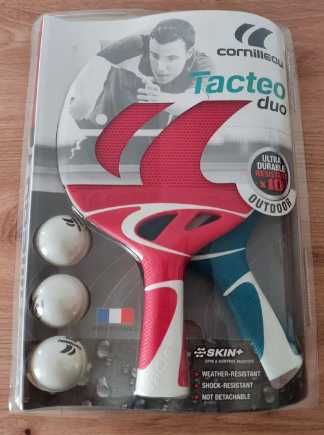 Paletki i piłeczki zestaw do tenisa stołowego pingpong Tacteo Duo
