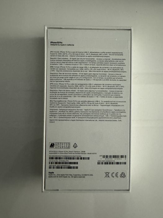 Iphone 15 Pro cinza/Preto 128gb fatura , garantia