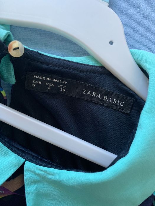 sukienka w ptaki kolibry Zara rozmiar S