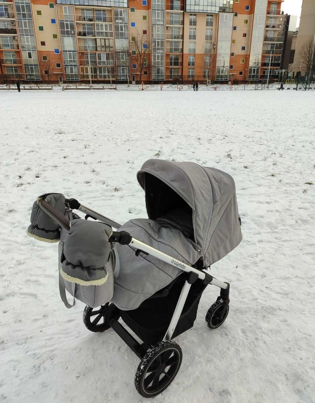 Дитяча коляска Baby Design Bueno 2 в 1 з вишивкою