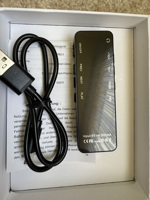 Цифровий диктофон Tschisen V90 , MP3 плеєр,64 ГБ