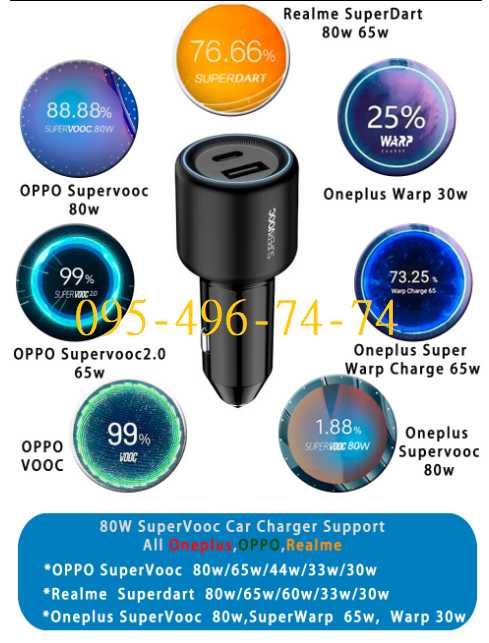 Кабель 1м, 1,5м, 2м OnePlus Warp Oppo Super Vooc Realme Dart Charge