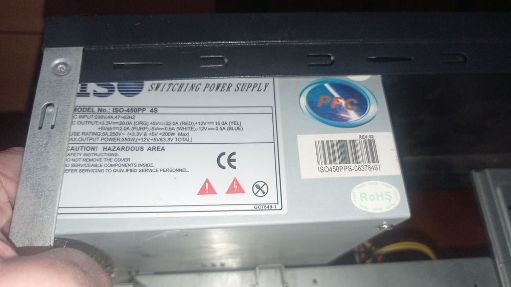 Блок питания iso-450pp 350w