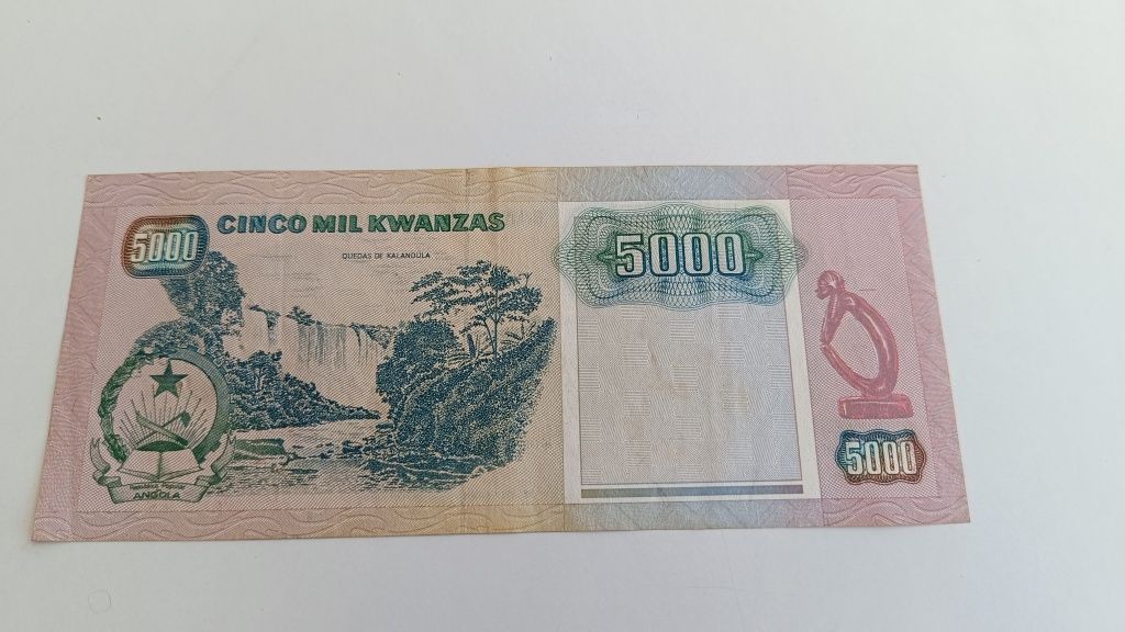 Nota Angola 5000 Kwanzas 1991