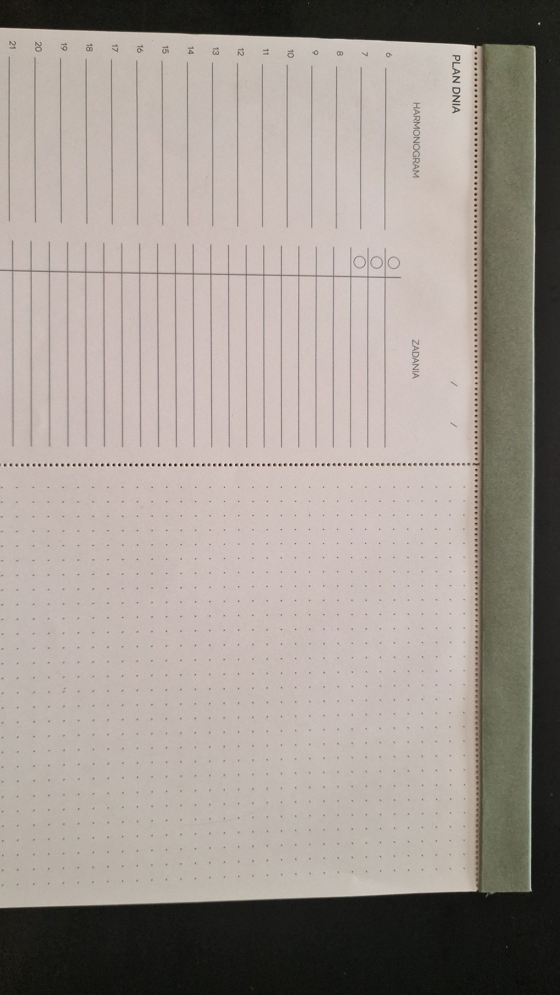 Mini planer dnia