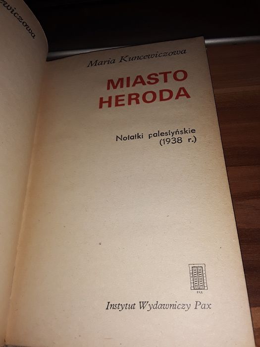 Miasto heroda Kuncewiczowa twarda oprawa