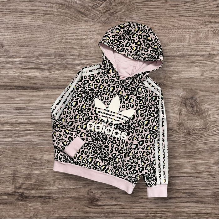 Оригінальне худі толстовка реглан кофта Adidas на дівчинку 7-8 років