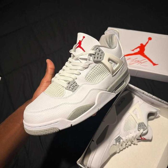 "Buty damskie Trampki" Jordan_4_Retro_White_Oreo R.46