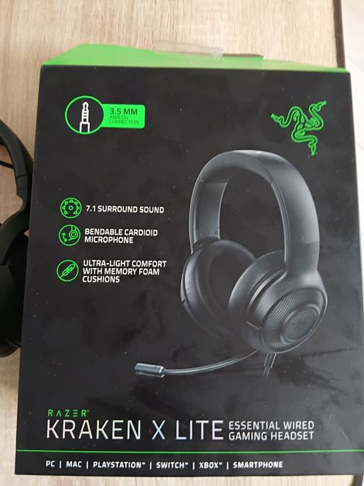 Акція. Навушники Razer KRAKEN Lite.лівий навушник  не прцює
