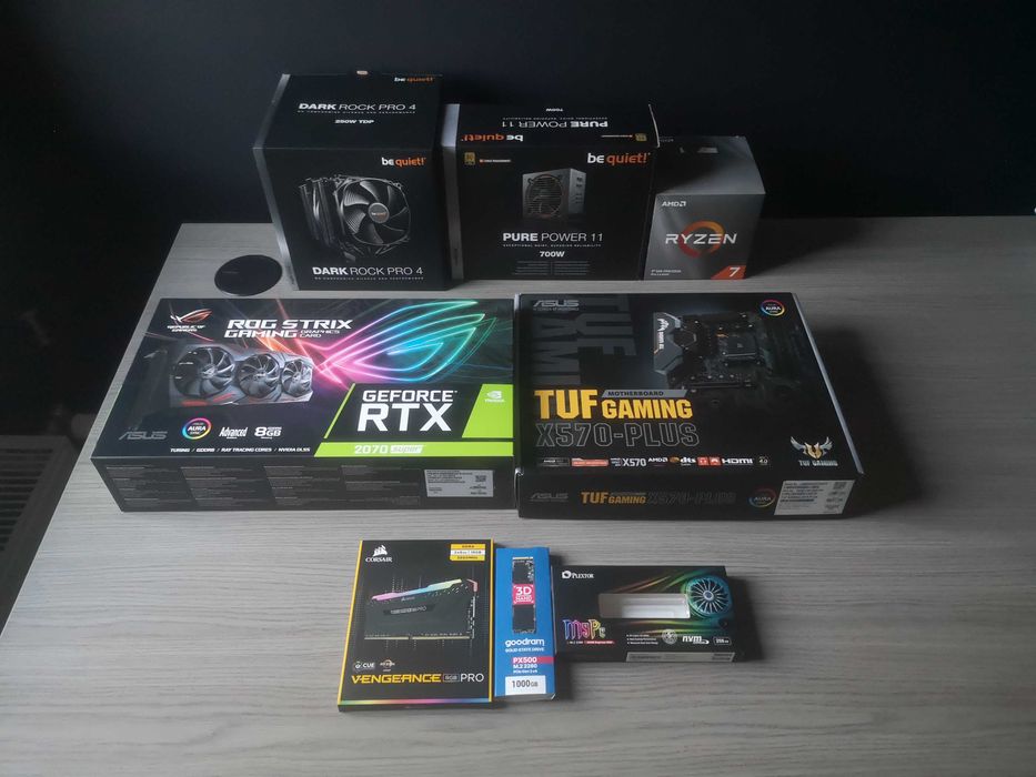 PC Amd Ryzen 3800X, Asus RTX 2070 Super, DDR4, HDD + 2x SSD