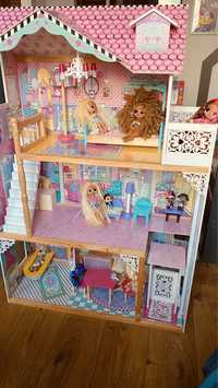 Duży drewniany domek dla lalek Barbie Lol firmy Kidkraft