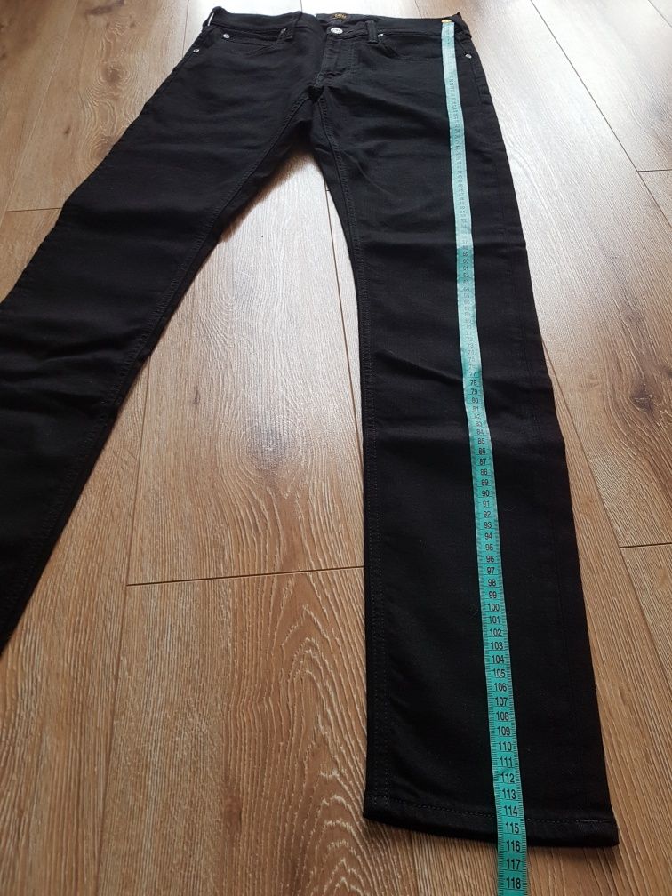 W31 L36 M Lee Luke slim Tapered spodnie jeansy męskie dżinsy czarne