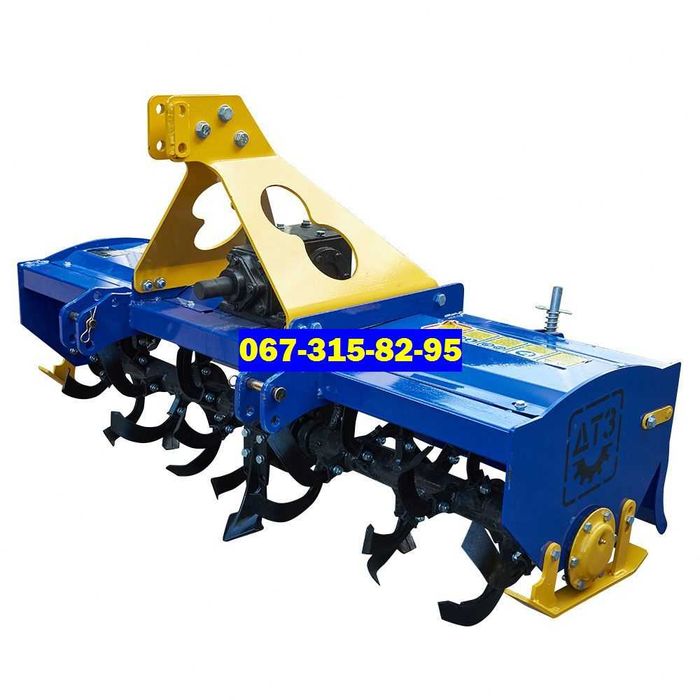 Навісна Фреза Грунтофреза Почвофреза ДТЗ 1.5 метра - З ЛИЖАМИ